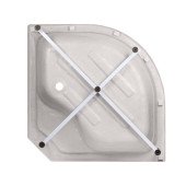 Гидромассажный бокс Lidz Majatek SBM100x100.BLA.HIGH.TR, стекло прозрачное 5 мм