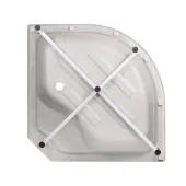 Гідромасажний бокс Lidz Majatek SBM100x100.BLA.HIGH.TR, скло прозоре 5 мм