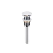 Комплект Qtap Dove: Раковина накладная овальная 680х420х120 мм White + Донный клапан PU02