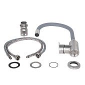 Смеситель для кухни Lidz Vida 04R-GFS, U-образный гибкий (k35)