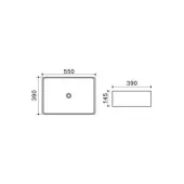 Раковина Q-tap Tit WHI 41292/F008