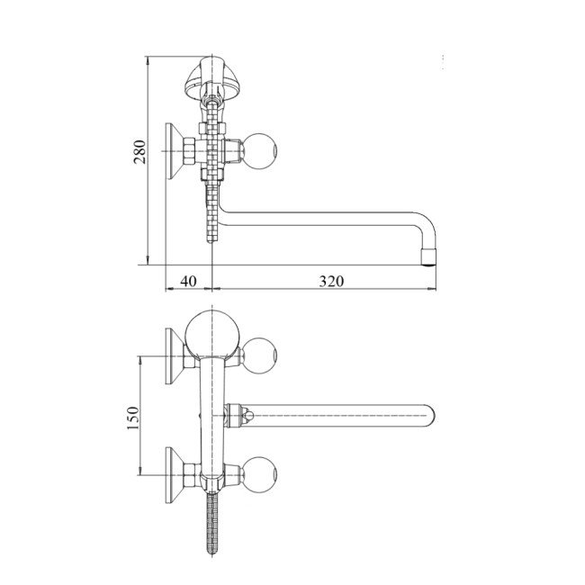 Смеситель для ванны SW Olympic 1430S 2