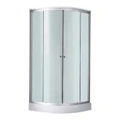 Душевой бокс Lidz Tani SB80x80.SAT.LOW.FB, стекло Fabric 4 мм