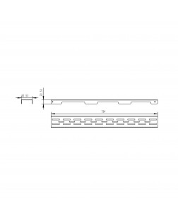 Решетка для линейного трапа Qtap Grate FD800 (PVD)