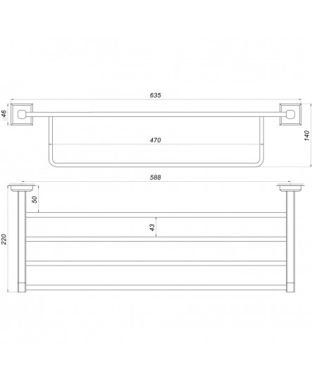 Полка TOPAZ TKB 9981