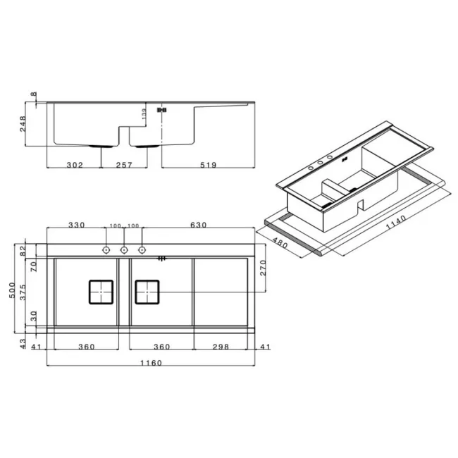 Кухонна мийка Apell Sinphonia PD1162IRKITB Satin 2 Кухонна мийка Apell Sinphonia PD1162IRKITB Satin 2