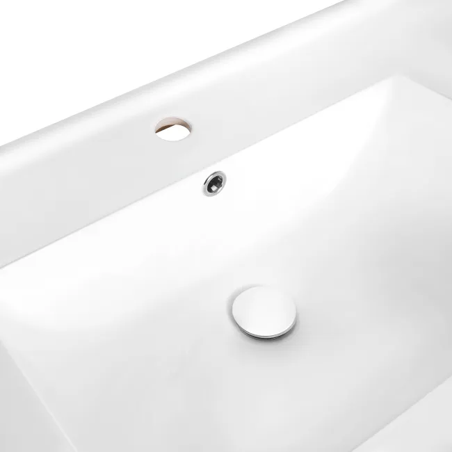 Раковина Qtap Albatross 5C 800х480х210 White с донным клапаном QT01115080CW