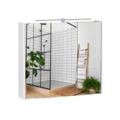 Дзеркальна шафа підвісна Qtap Albatross 800х700х145 White з LED-підсвічуванням QT0177ZP800LW Дзеркальна шафа підвісна Qtap Albatross 800х700х145 White з LED-підсвічуванням QT0177ZP800LW