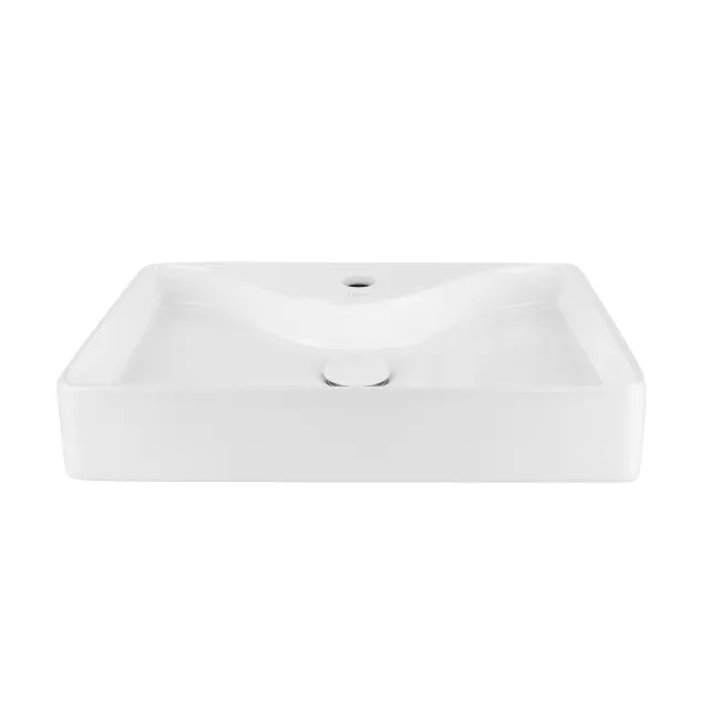 Раковина-чаша Qtap Crow 515х370х120 White с донным клапаном QT0511A064W