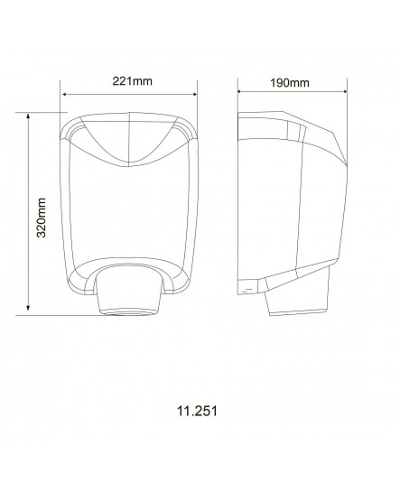 Сушарка для рук HOTEC 11.251 ABS White