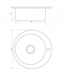 Мийка кухонна Mira MR 510 D Decor 0.6