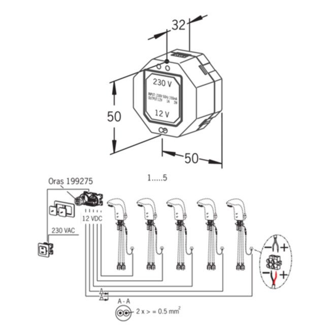 Трансформатор Oras Electra 12 В 199275 2