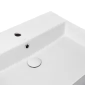 Раковина Qtap Crow 600х450х150 White с донным клапаном QT0511WL032W