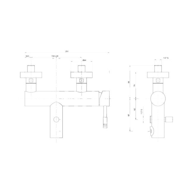 Змішувач для ванни Bianchi Mody VSCMDY200400CRM 2