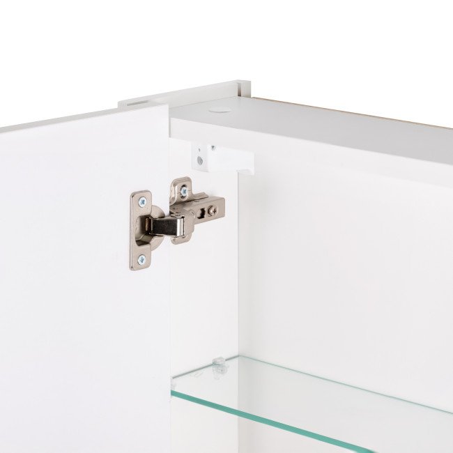 Дзеркальна шафа підвісна Qtap Albatross 800х700х145 White з LED-підсвічуванням QT0177ZP800LW Дзеркальна шафа підвісна Qtap Albatross 800х700х145 White з LED-підсвічуванням QT0177ZP800LW