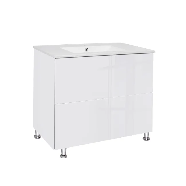 Комплект Qtap Tern 800х725х437 White тумба підлогова + раковина урізна QT1771TNL8013080CW Комплект Qtap Tern 800х725х437 White тумба підлогова + раковина урізна QT1771TNL8013080CW