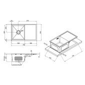 Кухонна мийка Lidz H7850 3.0/1.0 мм Brush (LIDZH7850BRU3010) Кухонна мийка Lidz H7850 3.0/1.0 мм Brush (LIDZH7850BRU3010)