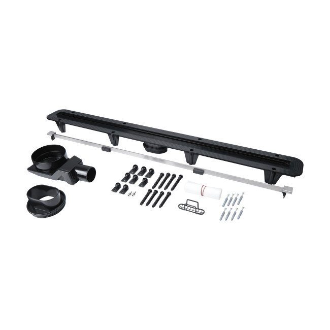 Трап Qtap Aries CRM70900304 щілинний з гідрозакривом та нержавіючою планкою Трап Qtap Aries CRM70900304 щілинний з гідрозакривом та нержавіючою планкою