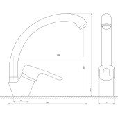Смеситель для кухни Globus Lux SEVA GLSV-0203S