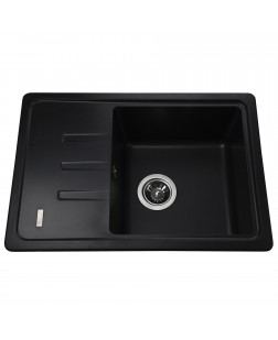 Гранітна мийка Globus Lux MONO чорний 620х435мм-А0002