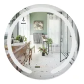 Зеркало Qtap Mideya 600х600 (DC-F802) с LED-подсветкой и антизапотеванием QT2078F802W