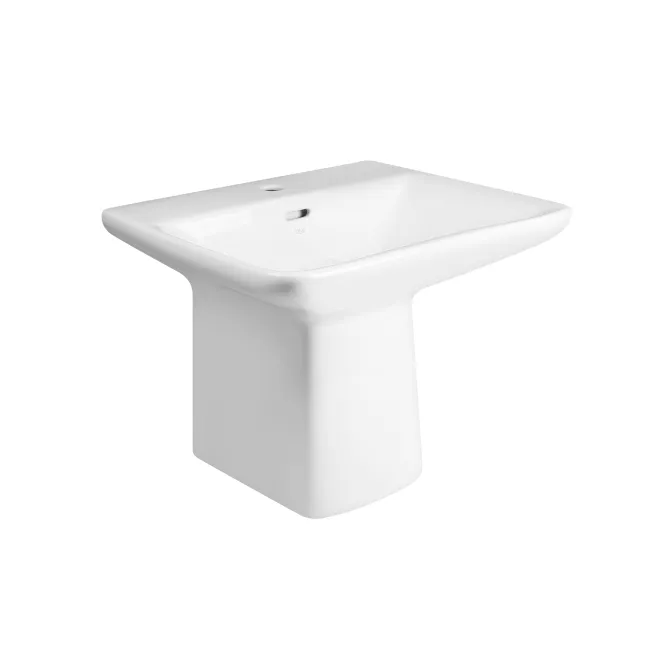 Раковина подвесная моноблок Qtap Aquarius 630х515х490 White с донным клапаном QT2111WL425W Раковина подвесная моноблок Qtap Aquarius 630х515х490 White с донным клапаном QT2111WL425W
