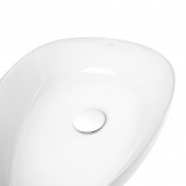 Раковина-чаша Qtap Leo 400х350х160 White з донним клапаном QT1111A053W