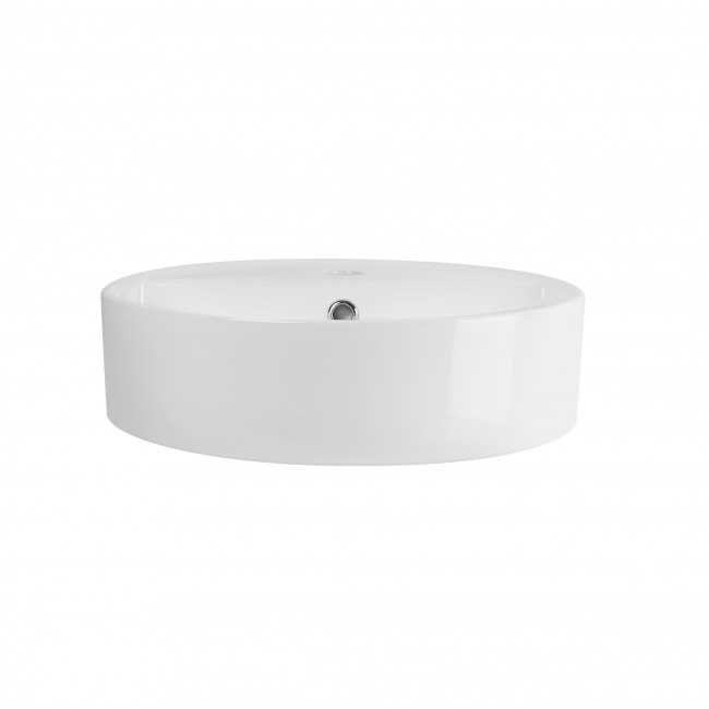 Раковина-чаша Qtap Swan 420х420х145 White с донным клапаном QT1611A051TW