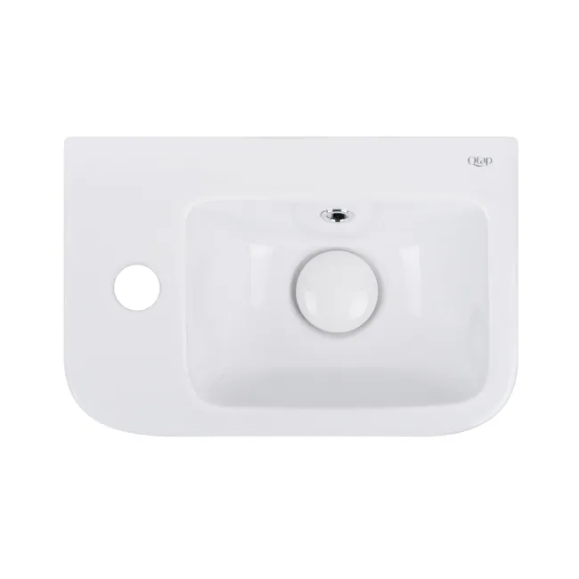 Раковина Qtap Tern 375х245х135 White с донным клапаном QT171110100LW Раковина Qtap Tern 375х245х135 White с донным клапаном QT171110100LW