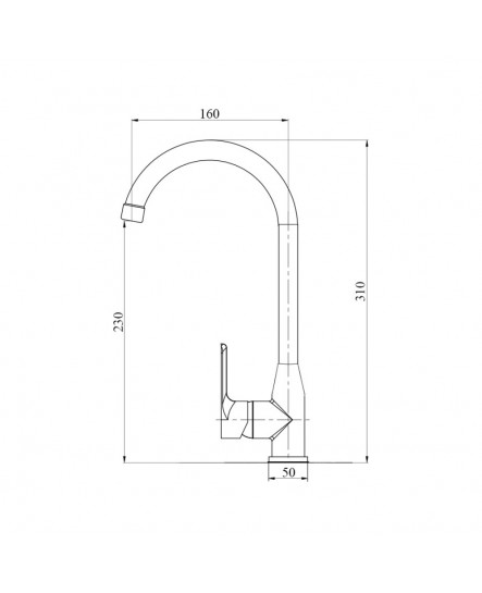 Змішувач для кухні Brinex 35C 007