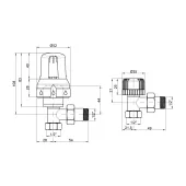 Термокомплект Icma 1/2" прямой №KTE985+775+815