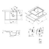 Набор 2 в 1 Lidz кухонная мойка H6350R 3.0/0.8 мм Brush + дозатор для моющего средства Набор 2 в 1 Lidz кухонная мойка H6350R 3.0/0.8 мм Brush + дозатор для моющего средства