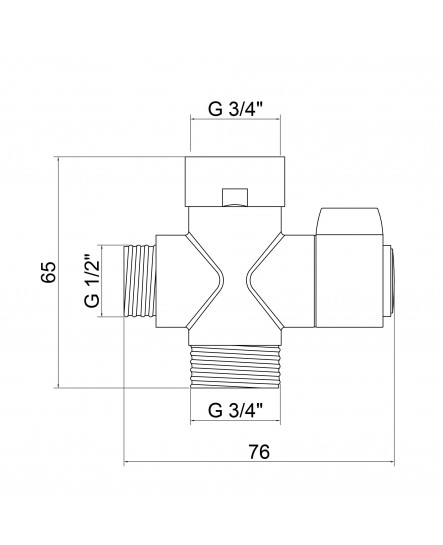 Дивертор Qtap 44