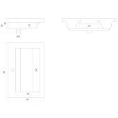 Умывальник Симфония 70 мебельный (Днепрокерамика)