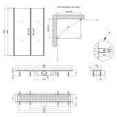 Душевая кабина Qtap Gemini CRM1018RC6 100х80 см Душевая кабина Qtap Gemini CRM1018RC6 100х80 см