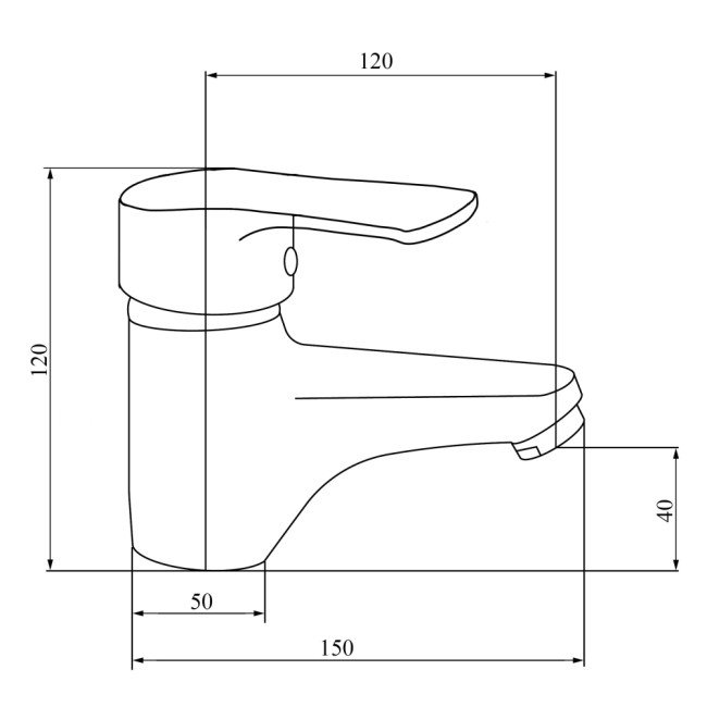 Смеситель для раковины SW G-Ferro Hansberg 001F 2