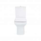 Унитаз-компакт Qtap Cardinal безободковый с сиденьем Soft-close QT0422C666PW