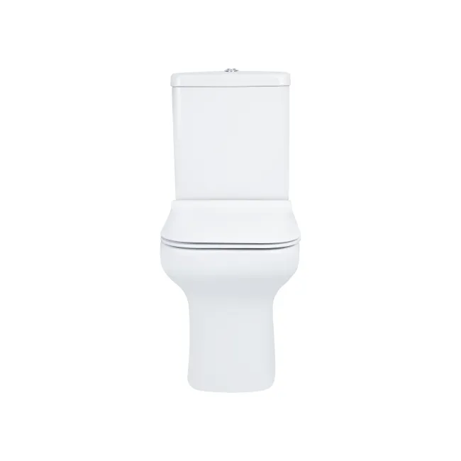 Унитаз-компакт Qtap Cardinal безободковый с сиденьем Soft-close QT0422C666PW