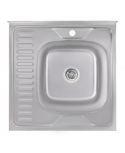 Кухонна мийка Lidz 6060-R 0,6 мм Decor (LIDZ6060RDEC06)