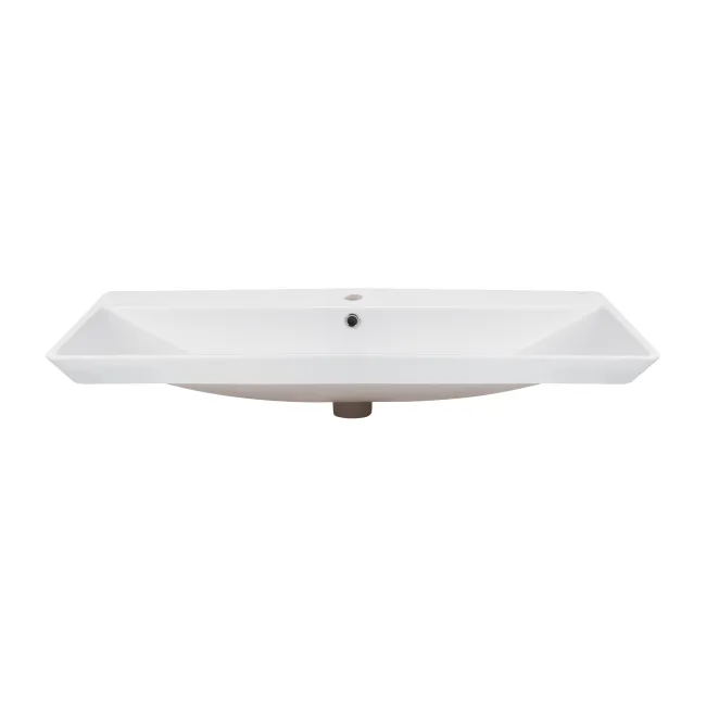 Раковина Qtap Albatross D 1000х500х210 White с донным клапаном QT01115100DW