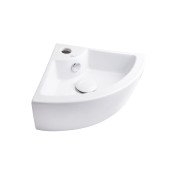 Раковина Qtap Kiwi 435х310х125 White с донным клапаном QT0911K184AW