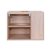Тумба підвісна Qtap Pisces 600х480х437 Whitish oak зі стільницею QT2579TPL603WO