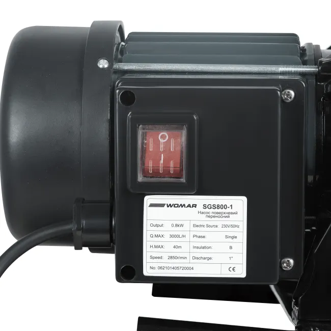 Насос поверхностный переносной Womar SGC800-1 0,8 кВт