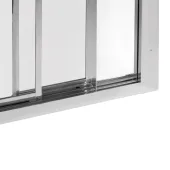 Душевая дверь в нишу Qtap Unifold CRM208.C4 78-81x185 см, стекло Clear 4 мм, покрытие CalcLess