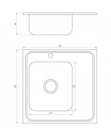 Мойка кухонная Mira MR 6060 L D Decor Left