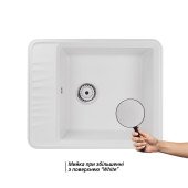 Кухонна мийка Qtap CS 6250 White (QT6250WHI650)