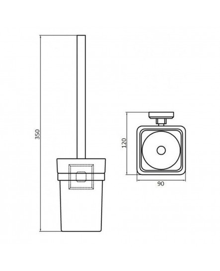 Ершик настенный Perfect Sanitary Appliances КВ 9929A