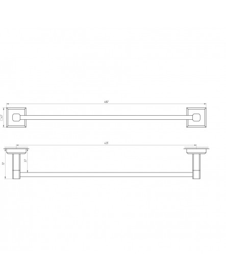 Полотенцедержатель TOPAZ TKB 9912/45