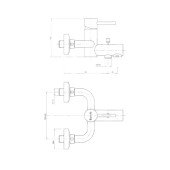 Змішувач для ванни Bianchi Mini VSCMIN200400CRM