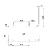 Тримач для рушників Qtap QT66FL8130AMB Тримач для рушників Qtap QT66FL8130AMB
